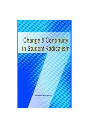 Change & Continuity in Student Radicalism