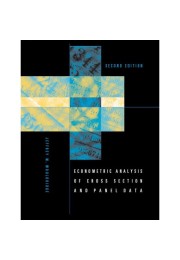 Econometric Analysis of cross Section and Panel Data, 2nd Edition