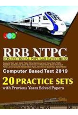 20 Practice Sets RRB NTPC Non-Technical Popular Categories Computer Based Test 2019 With Previous Years Solved Papers