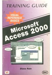 MS Access 2000 Training Guide by Diana Rain