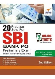 20 Practice Sets for SBI PO Preliminary Exam with 5 Online Practice Sets