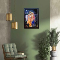 God Radhe Krishna Beautiful Poster Photo Frame