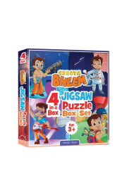 Chhota Bheem Jigsaw Puzzle Box - 4 in 1 Box Set (Jigsaw Puzzle for Kids Age 3 and Above)