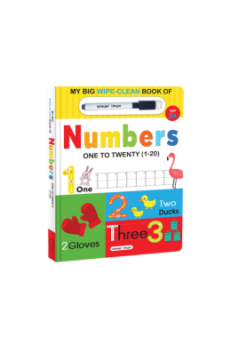 My Big Wipe And Clean Book of Numbers for Kids : 1 to 20