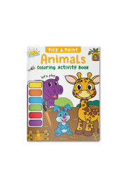 Pick and Paint Coloring Activity Book For Kids: Animals