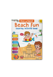 Pick and Paint Coloring Activity Book For Kids: Beach fun