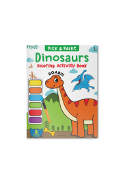 Pick and Paint Coloring Activity Book For Kids: Dinosaurs