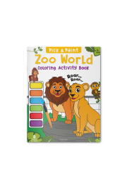 Pick and Paint Coloring Activity Book For Kids: Zoo World