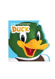 My First Shaped Board book - Duck, Die-Cut Animals, Picture Book for Children