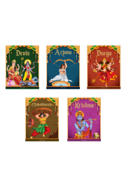 Children's First Mythology Stories - Pack of 5 books (Devi, Durga, Arjuna, Mahabharta, Krishna)