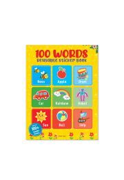 100 Words Reusable Sticker Book For Children