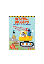 Movers and Diggers Reusable Sticker Book For Children