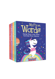 My First Words: Naming words, Action Words, Describing Words, Opposite Words - Box Set of 4 Board Books