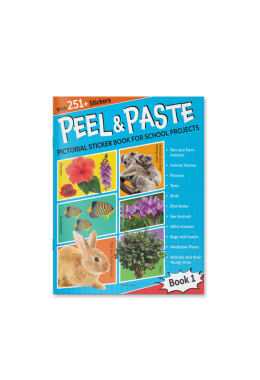 Peel & Paste - Pictorial Sticker Book For School Projects - Book 1