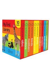 My First Library: Boxset of 10 Board Books for Kids (Pack-1)