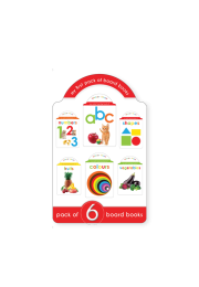 My First Boxset of Board Books: ABC, Numbers, Shapes, Colours, Fruits and Vegetables (Pack of 6 Early Learning Board Books For Kids)