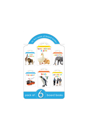 My Super Boxset of Board Books For Kids: Opposites, Wild Animals, Farm Animals and Pets, Birds, Transport, People At Work (Pack of 6 Early Learning Board Books with Attractive shape)