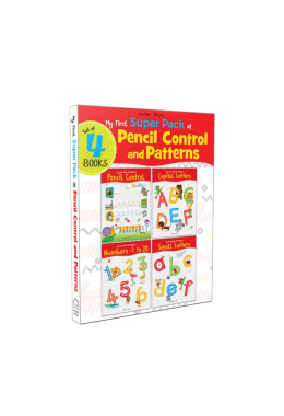 My First Super Boxset of Pencil Control and Patterns : Pack of 4 interactive activity books to practice Patterns, Numbers and Alphabet