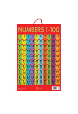 Numbers 1-100 - Early Learning Educational Poster For Children: Perfect For Kindergarten, Nursery and Homeschooling (19 Inches X 29 Inches)