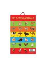 Pet & Farm Animals - Early Learning Educational Posters For Children: Perfect For Kindergarten, Nursery and Homeschooling (19 Inches X 29 Inches)