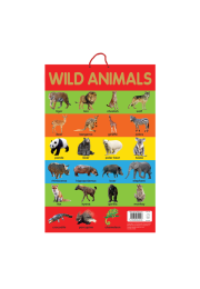 Wild Animals - Early Learning Educational Posters : Perfect For Kindergarten, Nursery and Homeschooling (19 Inches X 29 Inches)