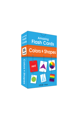 Amazing Flash Cards Colors & Shapes: Early Development of Preschool Toddler (55 Cards)