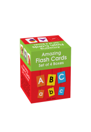 Amazing Flash Cards Set of 4 Boxes: Early Development of Preschool Toddler (220 Cards, Alphabet, Number, Animals, Colors And Shapes)