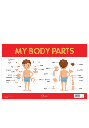 My Body Parts Chart - Early Learning Educational Chart For Kids: Perfect For Homeschooling, Kindergarten and Nursery Students (11.5 Inches X 17.5 Inches)