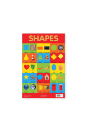 Shapes Chart - Early Learning Educational Chart For Kids: Perfect For Homeschooling, Kindergarten and Nursery Students (11.5 Inches X 17.5 Inches)