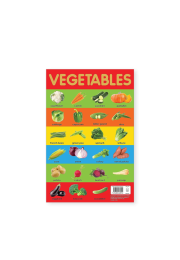 Vegetables Chart - Early Learning Educational Chart For Kids: Perfect For Homeschooling, Kindergarten and Nursery Students (11.5 Inches X 17.5 Inches)