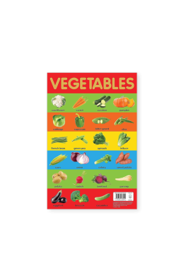 Vegetables Chart - Early Learning Educational Chart For Kids: Perfect For Homeschooling, Kindergarten and Nursery Students (11.5 Inches X 17.5 Inches)