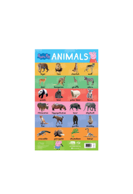 Learn with Peppa : Early Learning Animals Chart for Children