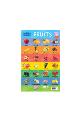 Learn with Peppa : Early Learning Fruits Chart for Children