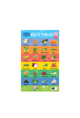 Learn with Peppa : Early Learning Vegetables Chart for Children