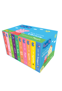 Peppa Pig Early Learning Library (English-Hindi): Boxset of 10 Board Books for Children