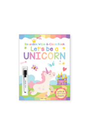 Let's be a Unicorn - Reusable Wipe And Clean Activity Book: With 15 Wipe And Clean Sheets