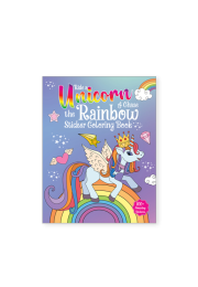 Ride A Unicorn and Chase The Rainbow - Sticker Coloring Book With 100+ Stickers: Fun Activity Book For Children