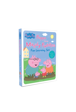 Peppa Pig - Peppa Loves Muddy Puddles : Fun Learning Set (With Wipe And Clean Mats, Coloring Sheets, Stickers, Appreciation Certificate And Pen)