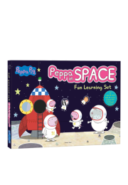 Peppa Pig - Peppa In Space : Fun Learning Set (With Wipe And Clean Mats, Coloring Sheets, Stickers, Appreciation Certificate And Pen)