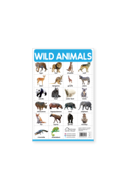 Wild Animals - My First Early Learning Wall Chart: For Preschool, Kindergarten, Nursery And Homeschooling (19 Inches X 29 Inches)