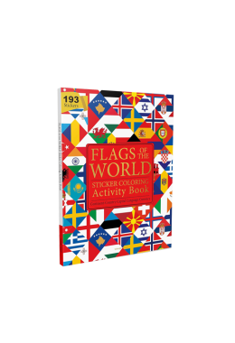 Flags of the World - Sticker Coloring Activity Book For Children : Continent, Country, Capital, Language and Currency