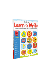 All in one - Learn to write: Capital letters, Small letters, Numbers 1-100, Hindi Varnmala