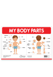 My Body Parts - My First Early Learning Wall Chart: For Preschool, Kindergarten, Nursery And Homeschooling (19 Inches X 29 Inches)