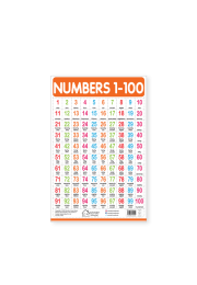 Numbers 1-100 - My First Early Learning Wall Chart: For Preschool, Kindergarten, Nursery And Homeschooling (19 Inches X 29 Inches)